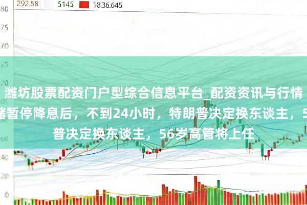 潍坊股票配资门户型综合信息平台_配资资讯与行情汇总 好意思联储暂停降息后，不到24小时，特朗普决定换东谈主，56岁高管将上任
