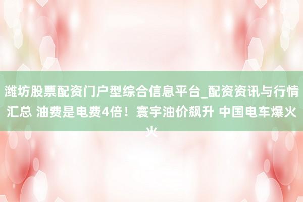 潍坊股票配资门户型综合信息平台_配资资讯与行情汇总 油费是电费4倍！寰宇油价飙升 中国电车爆火